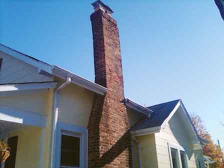 Leaning Unstable Chimney