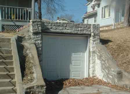 Top Of Garage And Steps Have No Safety Railing