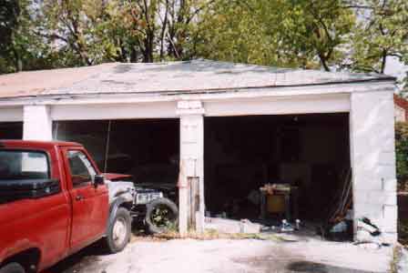 Block Walls Unstable - Garage Doors Missing