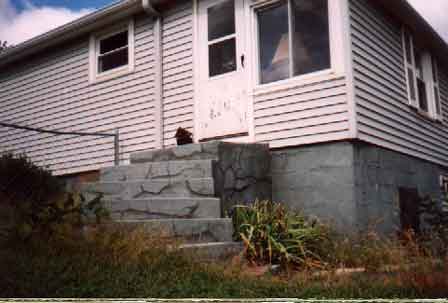 Landing And Steps Lack Handrail